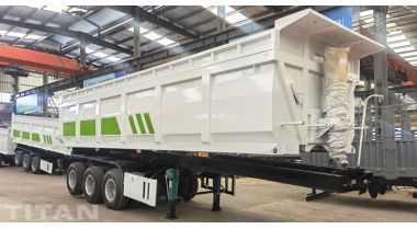 Tri Axle End Dump Semi Trailer will be sent to Tanzania