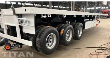 Tri Axle 48 Ft/Foot Flatbed Trailer for Sale in Ivory Coast