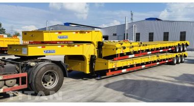 Tri Axle 50 Ton Low Bed Semi Trailer will be sent to Nigeria Lagos