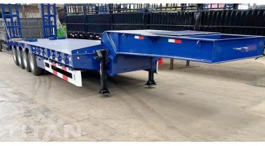 4 Axle 100 Ton Low Bed Trailer will be sent to Jamaica