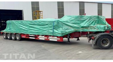 4 Axle 100 Ton Drop Deck Trailer will be sent to Senegal Dakar