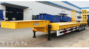 80 Ton 4 Axle Lowbed Trailer will be shipped to United Arab Emirates