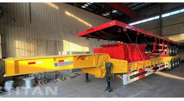 3 Axle Low Loader Semi Trailer and Tri Axle Side Wall Semi Trailer for Sale in Mozambique Beira