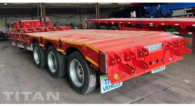 3 Axle Low Bed Trailer will Ship to Tanzania by Container