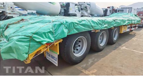 3 Axle 40 Feet Low Bed Trailer will be sent to Zimbabwe