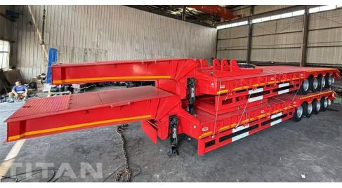 4 Axle Semi Low Bed Trailer will be Sent to Ghana