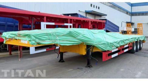 3 Axle Low Bed Trailer Truck will shipped to Dar Es Salaam Tanzania