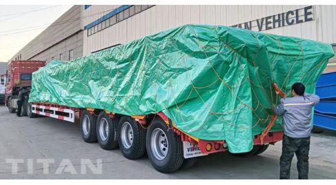 100 Ton 4 Axle Low Loader Trailer will be Sent to Uganda