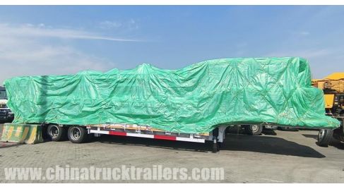 Lightweight 3 Axle 50 Ton Lowbed Trailer will be sent to Tanzania