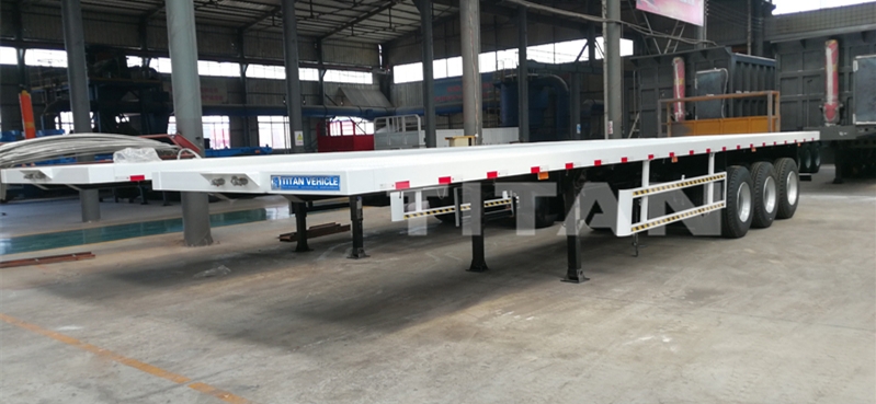 3 axles 40ft flatbed semi trailer for sale