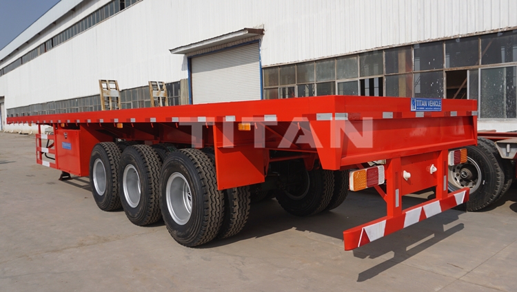 TITAN 3 axle 40ft container flatbed trailer for sale