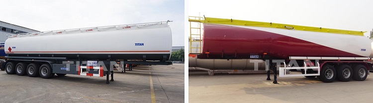TITAN 4 axles storage tanker VS 3 axle petrol tanker trailer