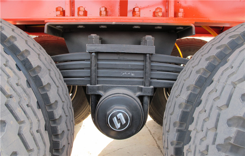 TITAN 2 axle flatbed trailer with bogie suspension