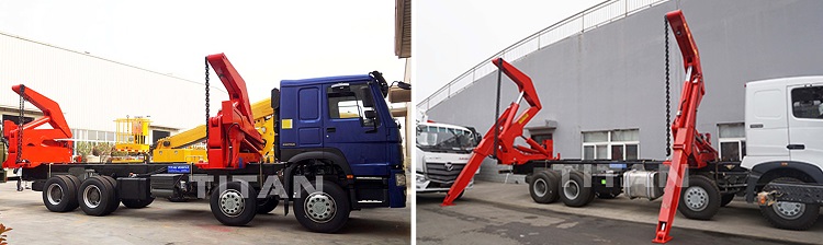 TITAN side loader container truck
