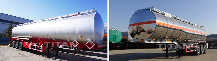 TITAN stainless steel tanker trailer for sale