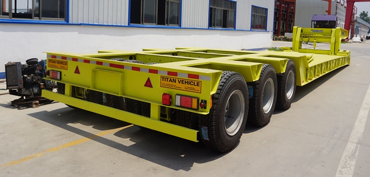 3 line 6 axle heavy duty lowboy semi trailer