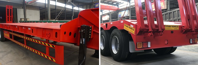 Tri axle Lowbed truck trailer for sale near me