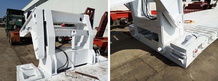 80/100 Tons Removable Gooseneck Lowboy Trailer for sale in Ghana