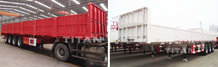 Tri Axle 40ft Sidewall Cargo Trailer for Tanzania