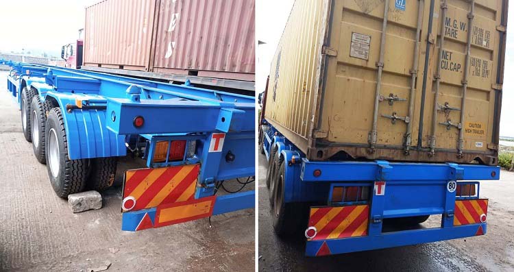 3 Axle 40ft Container Chassis Skeleton Trailer for Sale in Kenya