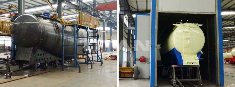 3 Axle 30/35cbm Bulk Cement Tanker Semi Trailer for Gabon