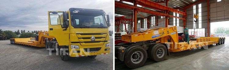 80 Tons Removable Gooseneck Lowboy Trailer for Sale in Dominica