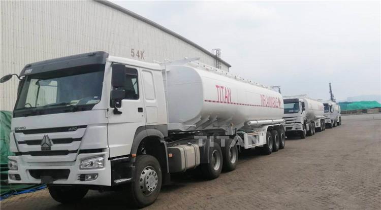 Tri Axle 40000 Liters Petrol Fuel Tanker Trailer for Sale in Senegal
