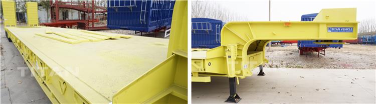 4 Lines 8 Axles Low Loader Trailer for Sale in Tanzania