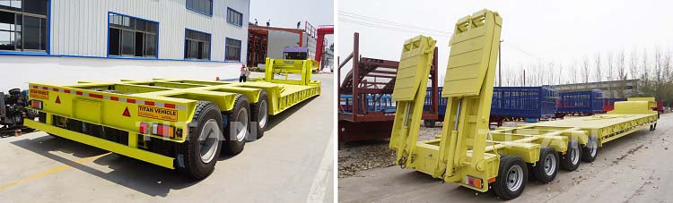 4 Lines 8 Axles Low Loader Trailer for Sale in Tanzania