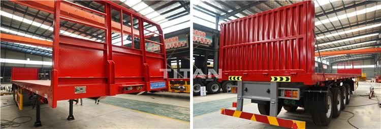 4 Axle 40ft Container Flatbed Semi Trailer for Sale in Nigeria