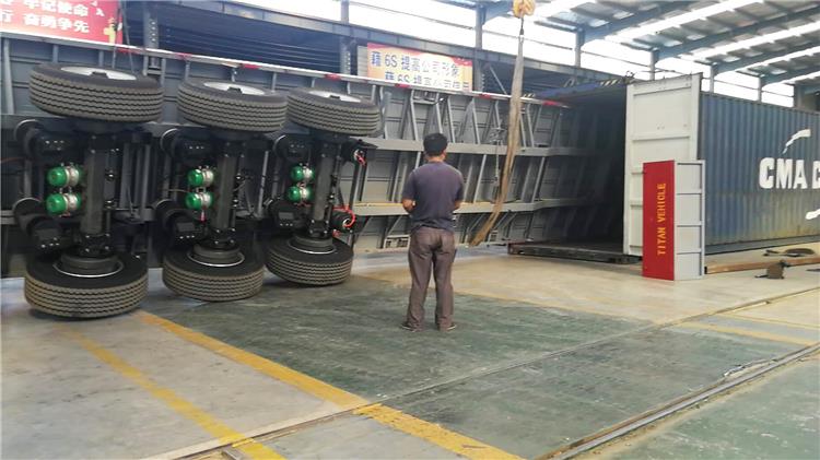 4 Axle 40ft Container Flatbed Semi Trailer for Sale in Nigeria