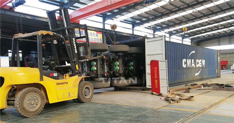 4 Axle 40ft Container Flatbed Semi Trailer for Sale in Nigeria