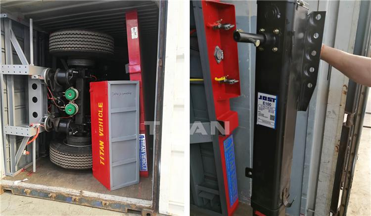 4 Axle 40ft Container Flatbed Semi Trailer for Sale in Nigeria