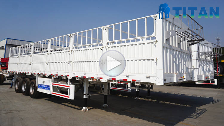 50/60 Tons Cargo Fence Semi Trailer in Sudan