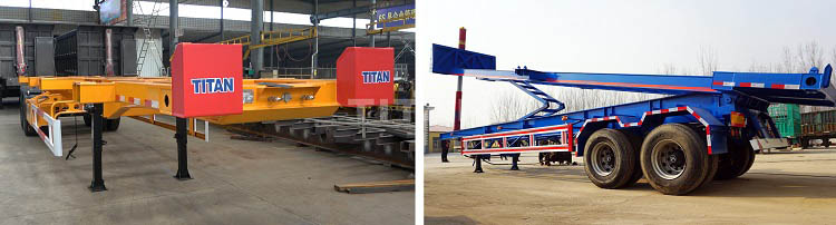 3 Axle 40ft Shipping Container Chassis Trailer for sale in Dominica