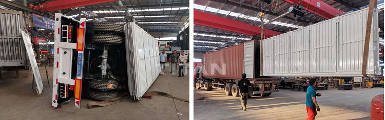 3 Axle Box Van Semi Trailer for Sale in Malawi