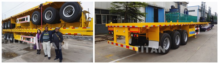 3 axle flatbed trailer