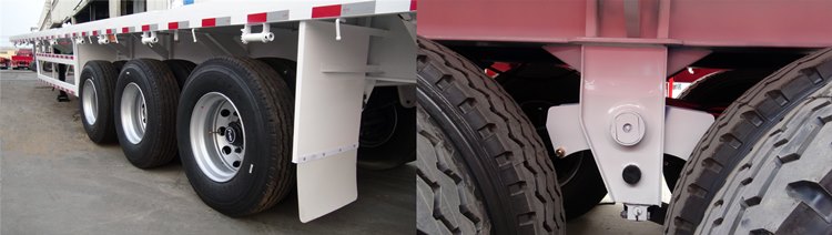 Tri Axle Flatbed Semi Trailer for Sale in Senegal-Flatbed Driving Operation