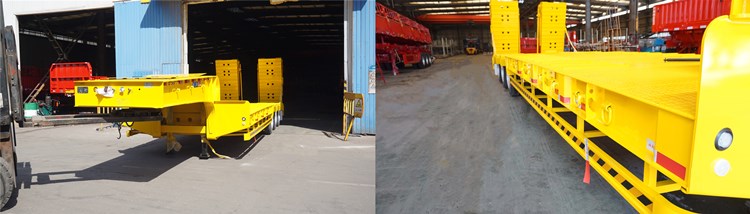 low bed semi trailer
