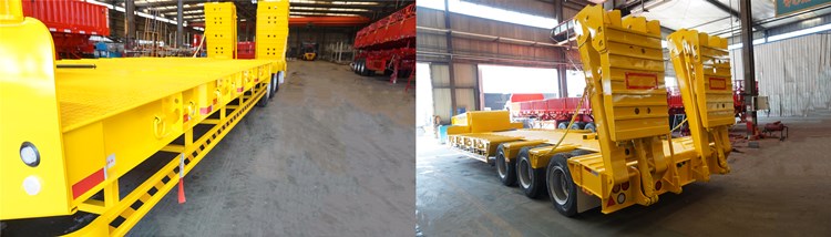 low bed semi trailer