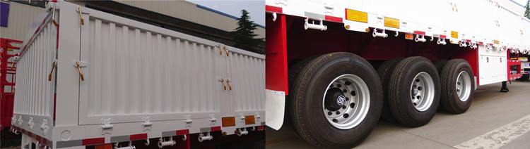 3 Axle Side Wall Semi Trailer for Sale in Algeria