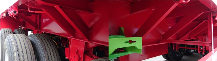 3 Tri Axle 40 Foot Flatbed Container Semi Trailer for Sale in Mozambique