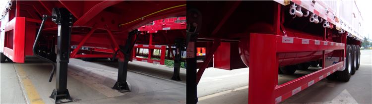 3 Tri Axle 40 Foot Flatbed Container Semi Trailer for Sale in Mozambique