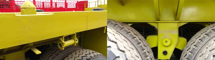 Tri Axle 40 Foot Container Flatbed Semi Trailer for Sale in Zimbabwe