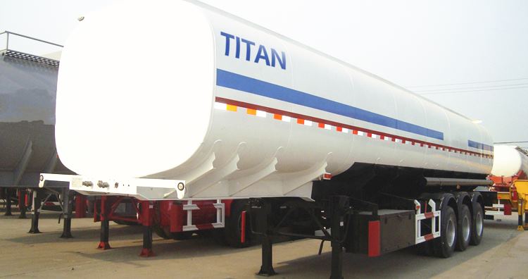 Refueling System at the Bottom of the Fuel Tanker Trailer-40cbm fuel tanker trailer for sale in Nigeria