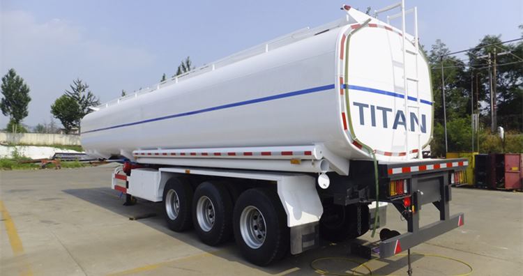 Refueling System at the Bottom of the Fuel Tanker Trailer-40cbm fuel tanker trailer for sale in Nigeria