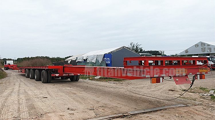 Windmill Blade Trailers Transported and Used in Vietnam