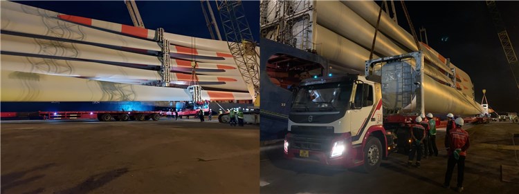 Extendable Wind Blade Trailer for Sale in Vietnam