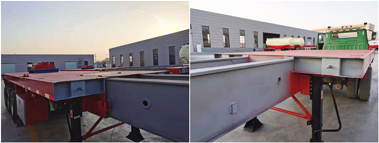 Tri Axle Blade Lifters Extendable Trailer for Sale in Vietnam