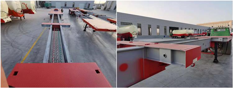 Tri Axle Blade Lifters Extendable Trailer for Sale in Vietnam